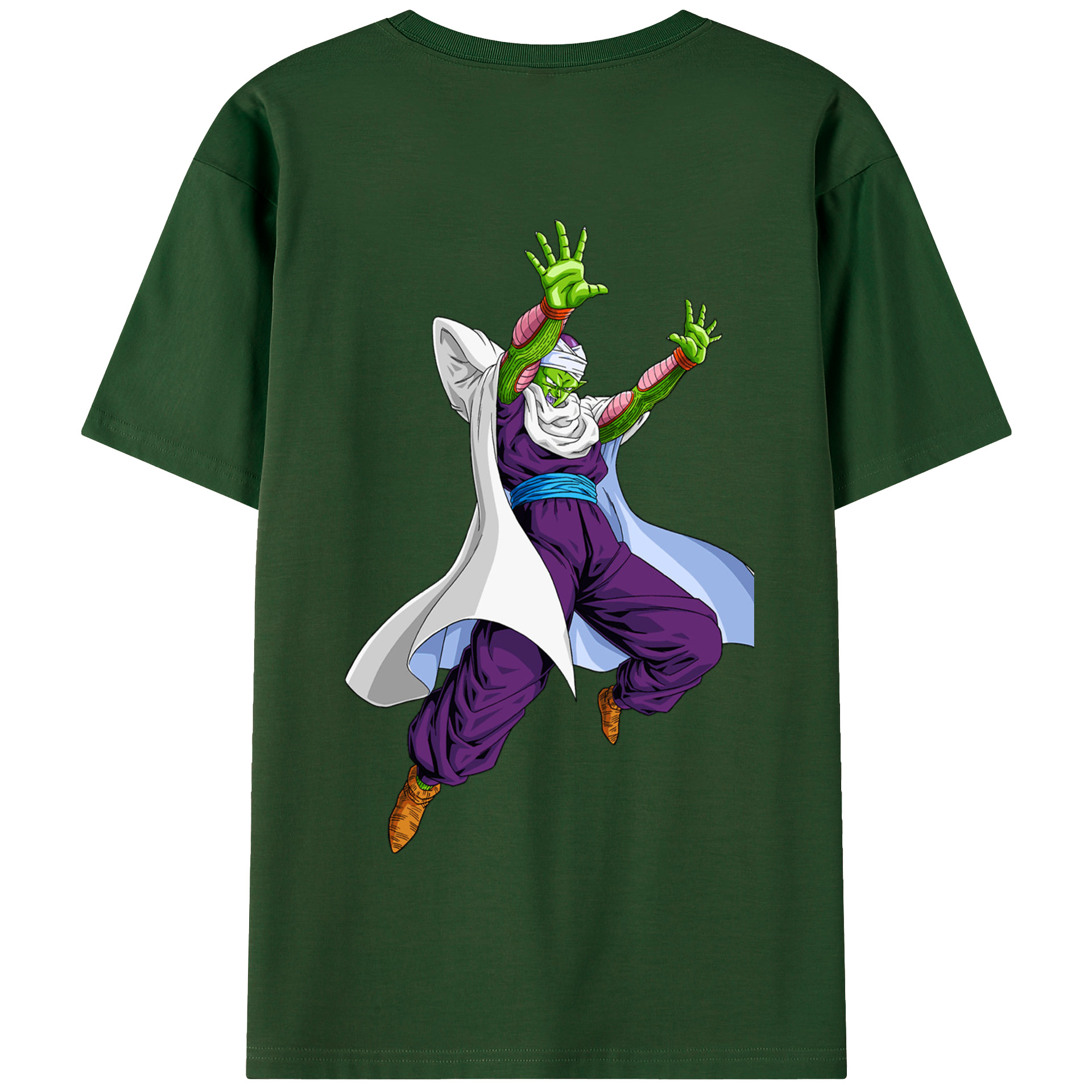 （画像用） ドラゴンボール ピッコロ DRAGON BALL Piccolo 綿100％半袖Tシャツ（背面プリント）